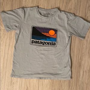 Boys Small Patagonia Light Blue Tee